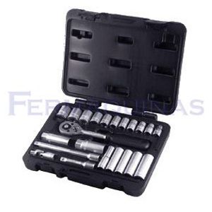 Jogo de Soquete de 3/8" com 22 Pçs - WAFT