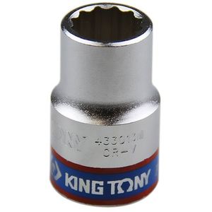 Soquete Estriado 1/2" x 19 mm - KING TONY