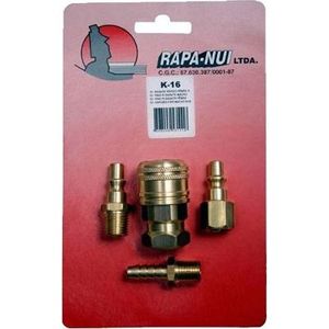 Kit Ar Comprimido 1/4" Jogo 4 pçs - RAPA-NUI