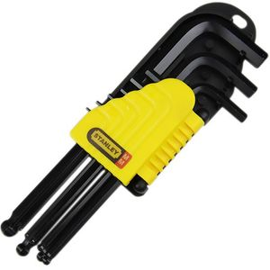 Jogo de Chave Allen Abaulada Longa 1,5 - 10 mm (9 Pçs) - STANLEY