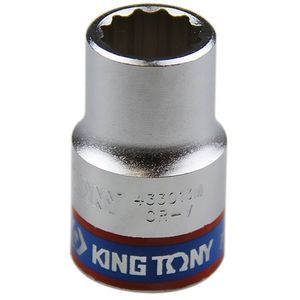 Soquete Estriado 1/2" x 28 mm - KING TONY