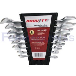 Jogo de Chave Fixa 6 – 22 mm (8 Peças) – Robust Inativo