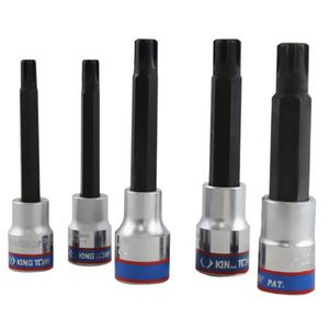 Jogo de Chave Soquete Torx Ribe 3/8" e 1/2" (5 Pçs) - KING TONY