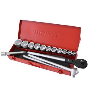 Jogo de Soquete estriado 3/4" jogo com 15 peças - ROBUST - D34015 INATIVO