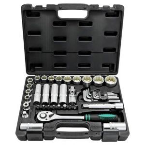 Jogo de Soquete estriados 1/2" jogo 41 peças - STELS - 135799