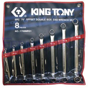 Jogo de Chave Estrela 6 22 mm (75° Slim) (8 Pçs) - KING TONY
