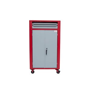 Armário p/ Computador Vermelho c/ 2 Gavetas - FERRAMEC