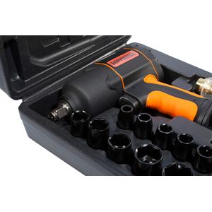 Parafusadeira Pneumática 1/2" c/ Jogo de Soquete - FERRAMEC