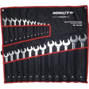 Jogo de Chave Combinada 6 – 32 mm (24 Peças) - Robust