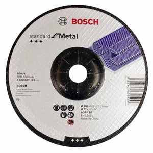 Disco de Desbaste Standard Metal GR24 180 mm Bosch