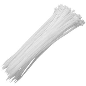 Abraçadeira Nylon 3,6 x 180mm c/100 Branca - WESTERN