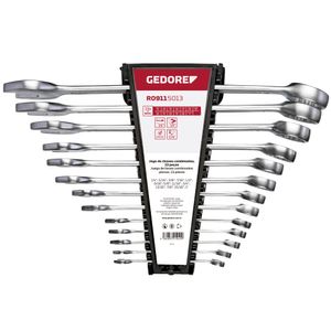 Jogo Chave Combinada 1/4"-1" 13 pçs - GEDORE RED