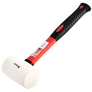 Martelo de Borracha Branca 450g Cabo em Fibra - MTX