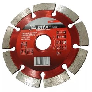 Disco de Corte Diamantado Segmentado 110X20mm - MTX