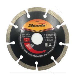 Disco de Corte Diamantado Segmentado 115X22,2mm - SPARTA