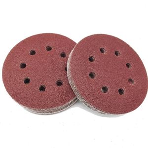 Disco de Lixa c/ Velcro Pefurado 150 x 125mm 5 Pçs - MTX