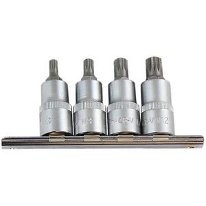 Chave Soquete Bits Multidentada 1/2" 4 Pçs - CORNETA