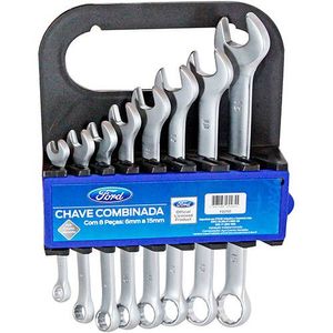 Chave Combinada Jogo 8 peças 6 a 15 mm - Ford Inativo