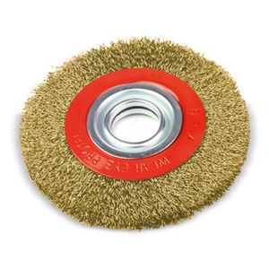 Escova Aço Latonado Circular 6" X 1" - ROCAST