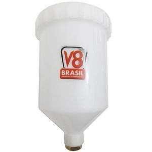 Copo p/ Pistola de Pintura Tipo Gravidade HVLP 600 ml - V8 BRASIL