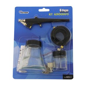 Kit Aerógrafo 6 pçs WAER1 - WESTERN