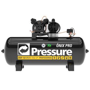 Compressor de ar 10 pés 175 Litros Media Pressão monofásico Onix Profissional - PRESSURE