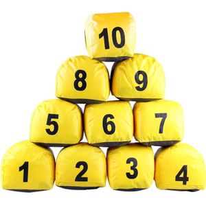 Jogo de Prisma p/ Veículos Amarelo 10 Pçs (1 ao 10) - PRISMASUL