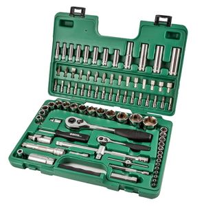 Jogo de Soquete Sextavado 1/4" e 1/2" 86 Pçs – ST09013SJ SATA