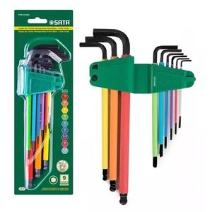 Jogo de Chaves Allen Abauladas Coloridas 9 Pçs - ST09101CHBSJ SATA