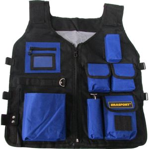 Colete para ferramentas com 10 bolsos - BRASFORT
