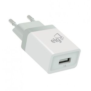 Carregador de Parede Universal 1 Saída USB 1A Bivolt - ELG
