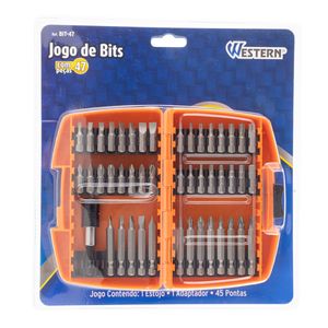 Jogo de Bits Com 47 Peças - WESTERN