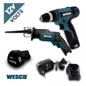 Combo Furadeira/Parafusadeira e Serra Sabre 12V WS2532 + WS2535.9 – WS1001 WESCO INATIVO