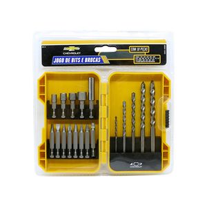 Jogo de Bits e Brocas 18 Peças –Chevrolet