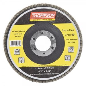 Disco Flap Grão 40 c/  10 Uindades – 1467 Thompson