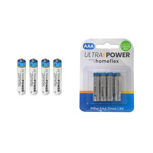 Pilhas AAA Zinco 1.5V C/4 Uni – HOMEFLEX