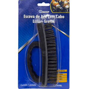 Escova de Aço com Cabo Limpa Grelha – W2369BL WESTERN