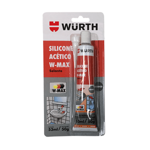 Silicone Acético W-Max Incolor 50g  - 5986318011 - WURTH
