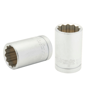 Soquete Estriado Curto 1/2" x 9 mm - WAFT