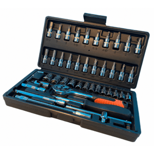 Jogo de Soquete 1/4" 46 Pçs– FC0046 FERRAMEC
