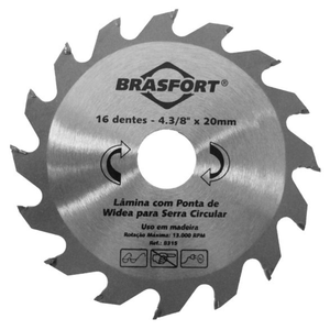 Serra Circular Widea 30 Dentes (4.3/8" x 20 mm) - Brasfort