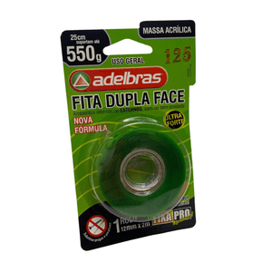 Fita Dupla Face Massa Acrilica 2m – 0815000001 ADELBRAS