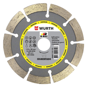 Disco Diamantado Segmentado 110x20mm – 0668110112 WURTH