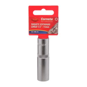 Soquete Sextavado Longo 1/2" 15mm – 3310015 CORNETA