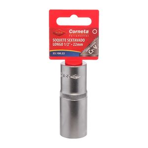 Soquete Sextavado Longo 1/2" 22mm – 3310022 CORNETA