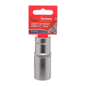 Soquete Sextavado Longo 1/2" 24mm – 3310024 CORNETA
