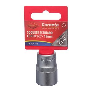 Soquete Estriado 1/2" X 18mm – 3310418 CORNETA
