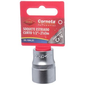 Soquete Estriado 1/2" X 21mm – 3310421 CORNETA