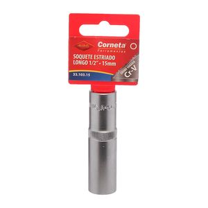 Soquete Estriado Longo 1/2" X 15mm – 3310315 CORNETA