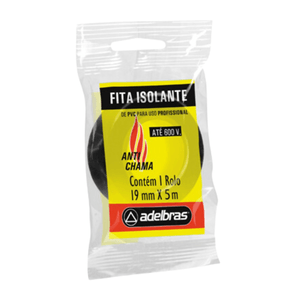 Fita Isolante Anti Chama 19mm x 5m – 0803060007 ADELBRAS